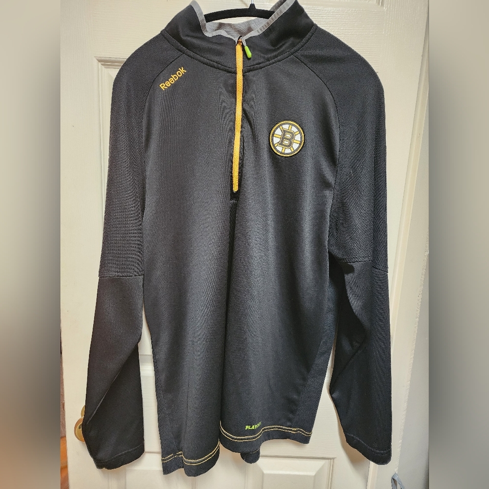 Reebok BRUINS Black and Yellow Hoodie